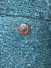 Load image into Gallery viewer, 97A, 1997 Fall Chanel Vintage emerald green Boucle wool blazer long jacket FR 40 US 6/8