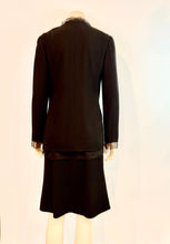 Load image into Gallery viewer, Vintage Chanel 98A 1998 Fall Black Chiffon Skirt Suit FR 38 US 6/8