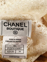Load image into Gallery viewer, Vintage Chanel 98A 1998 Fall winter white sweater Lace Blouse FR 34 US 4/6