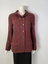 Load image into Gallery viewer, Vintage Chanel 98A, 1998 Fall Maroon Jacket FR 40 US 6/8