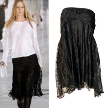 Load image into Gallery viewer, Chanel 05A, 2005 Fall Black Lace Dress/Skirt FR 38