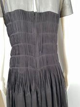 Load image into Gallery viewer, Chanel 05A 2005 Fall Black Silk pleated Dress FR 38 US 4/6