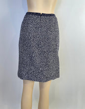 Load image into Gallery viewer, 97C, 1997 Cruise Chanel Vintage Navy and White Tweed Skirt FR 38 US 6