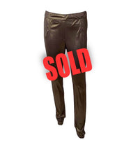 Load image into Gallery viewer, Chanel 12A, 2012 Fall Paris Bombay Stretchy Gold Metallic Pants Leggings FR 40 US 4/6