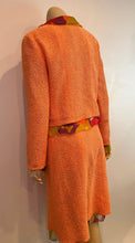 Load image into Gallery viewer, Chanel 00T 2000 Orange Multicolor Skirt Suit FR 40 US 6/8