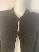 Load image into Gallery viewer, Vintage Chanel 98P, 1998 Spring black boucle wool skirt suit US 2/4