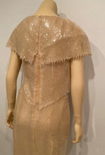 Load image into Gallery viewer, Chanel 08P 2008 Spring Beige Sequin Cocktail Dress FR 36 US 4