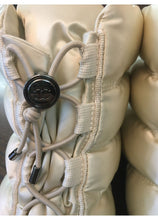 Load image into Gallery viewer, Chanel 2018 18A Winter White Nylon Down Shearling Lined Snow Winter Boots EU 38