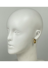 Load image into Gallery viewer, Chanel 02P, 2002 Spring Vintage Pierced Wooden CC Collage Earrings