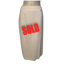 Load image into Gallery viewer, Chanel Ivory Wool Long Maxi Skirt US 4/6