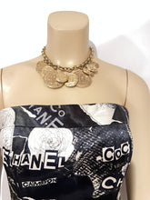 Load image into Gallery viewer, Rare Chanel 09A 2009 Fall 13 CC Logos Gold Coin Discs Medallion Chain Necklace