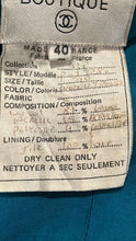 Load image into Gallery viewer, 93P, 1993 Spring Rare Chanel Vintage Turquoise Pink Tweed Jacket FR 40 US 4/6