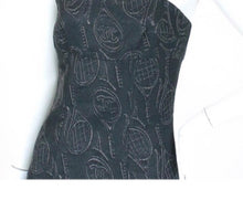 Load image into Gallery viewer, Chanel 09P, 2009 Spring Navy blue Tube Tennis Theme Dress FR 38 US 4