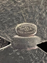 Load image into Gallery viewer, Chanel 07A 2007 Fall Turquoise Multi-Strand Tweed Crystal CC Silver Metal Necklace/Belt/Pin/Brooch