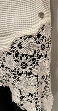 Load image into Gallery viewer, Chanel 11P 2011 Spring Floral Cotton Crochet White Asymmetrical Blouse Top FR 36 US 4