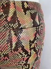 Load image into Gallery viewer, Chanel 00T, 2000 Transition Collection Multicolor Python Snakeskin Pants Trousers FR 38 US 4/6