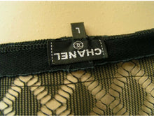 Load image into Gallery viewer, Chanel 09P 2009 Spring fishnet stockings black tights hosiery Sz Large