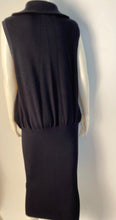 Load image into Gallery viewer, Chanel 08C 2008 Cruise Coco Line Black Sleeveless Ribbed Blouson Dress FR 38 US 6