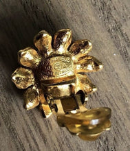 Load image into Gallery viewer, 96A, 1996 Chanel Vintage clip on gold pearl camellia Earrings