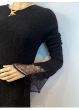 Load image into Gallery viewer, Chanel 09A 2009 Fall Runway Black Sweater Dress FR 34 US 4