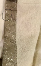 Load image into Gallery viewer, Chanel Swim Robe Ivory Metallic terrycloth Cotton Gold CC Logos 09C Cruise Resort FR 36 US 4/6/8