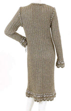 Load image into Gallery viewer, Chanel 04A 2004 Fall Cardigan Long Jacket Cardi Coat beige taupe wool Mohair US 4