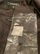 Load image into Gallery viewer, Vintage Chanel Identification 99A, 1999 Fall Gray Brown Pinstripe Pant Suit Set FR 34 US 2