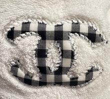Load image into Gallery viewer, Chanel White CC Terry Cloth Cotton Baseball Cap Hat Size Medium