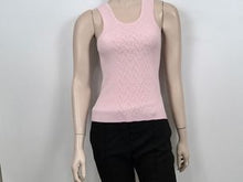 Load image into Gallery viewer, Chanel Pink Ribbed Tank Top Blouse US 4/6