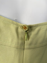Load image into Gallery viewer, 97P, 1997 Spring Vintage Chanel Boutique Lime Green Jumpsuit Shorts Romper FR 38 US 6/8