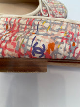 Load image into Gallery viewer, Chanel fabric multicolor ballet ballerina flats EU 38