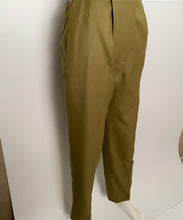 Load image into Gallery viewer, 96A, 1996 Fall Vintage Chanel Rare Military Olive Green Belted Jacket Pant Suit Set FR 36