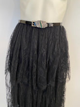 Load image into Gallery viewer, Chanel 01P 2001 Spring Black Lace Skirt FR 34