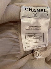 Load image into Gallery viewer, Chanel 04C 2004 Cruise Silk Chiffon Short Sleeve Sheer Drawstring Beige Ecru Blouse Top FR 36 US 2/4