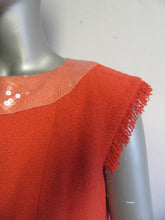 Load image into Gallery viewer, Chanel 08C Resort Cruise Coral Fringe Dress Jacket Tweed Sequin Set FR 42 US 8/10
