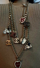 Load image into Gallery viewer, Chanel 10P 2010 Spring Coco Motorcycle Hearts Gold Chain Link Layered Belt/Necklace