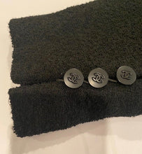 Load image into Gallery viewer, Vintage Chanel 98P, 1998 Spring black boucle wool skirt suit US 2/4