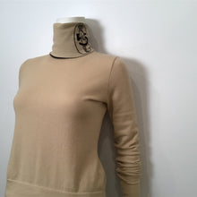 Load image into Gallery viewer, Chanel 04A Fall Light Brown Beige Turtle Neck Coco Cashmere Sweater FR 38 US 4/6