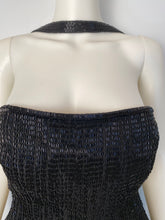 Load image into Gallery viewer, Vintage Chanel 00A, 2000 Fall Autumn Black Tassel Beaded Tube Camisole Top Blouse FR 40 US 4