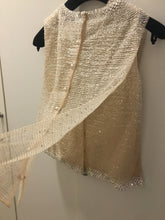 Load image into Gallery viewer, Rare Chanel 14P Runway 2 Piece Swarovski Crystal Blouse FR 36
