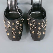 Load image into Gallery viewer, Vintage CHANEL Hook Snaps Black Ankle Strap Pumps EU 39.5