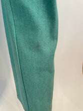 Load image into Gallery viewer, 92P, 1992 Spring Chanel Green Denim 2 piece Jacket Pant Suit Oversized FR 34 US 4/6/8