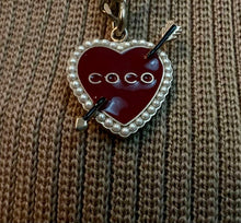 Load image into Gallery viewer, Chanel 10P 2010 Spring Coco Motorcycle Hearts Gold Chain Link Layered Belt/Necklace