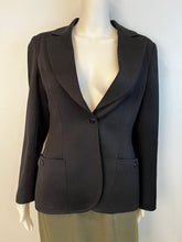 Load image into Gallery viewer, Vintage Chanel 98A 1998 Fall Classic Black Blazer Jacket FR 40 US 4/6