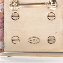 Load image into Gallery viewer, Chanel 2014 Pink Tweed Gold Padlock Brooch Pin