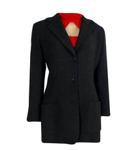 Load image into Gallery viewer, Vintage Chanel 98A 1998 Fall Black Long Blazer Jacket FR 40