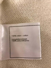 Load image into Gallery viewer, Chanel Swim Robe Ivory Metallic terrycloth Cotton Gold CC Logos 09C Cruise Resort FR 36 US 4/6/8