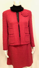 Load image into Gallery viewer, Chanel 09A, 2009 Fall Rose Color Skirt Suit with matching Camellia Pin FR 40/42 US 6