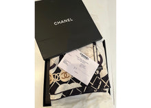 Load image into Gallery viewer, Chanel 2019 Large Silk CC Camellias Scarf
