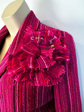 Load image into Gallery viewer, Chanel Pink Chain Camelia Flower Jacket US 10/12